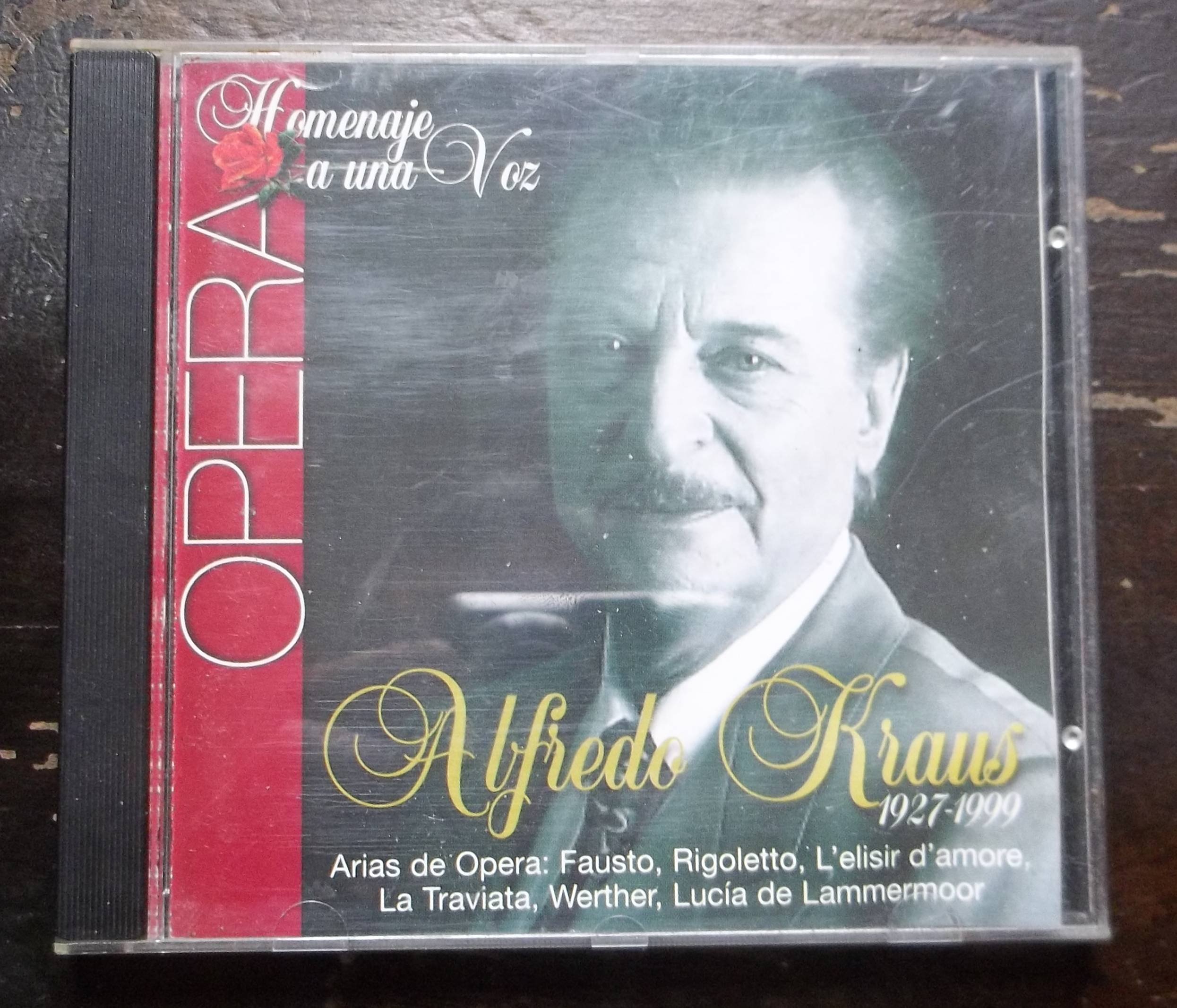 ALFREDO KRAUS 1927 - 1999 - HOMENAJE A UNA VOZ CD, Spanien, 1999
