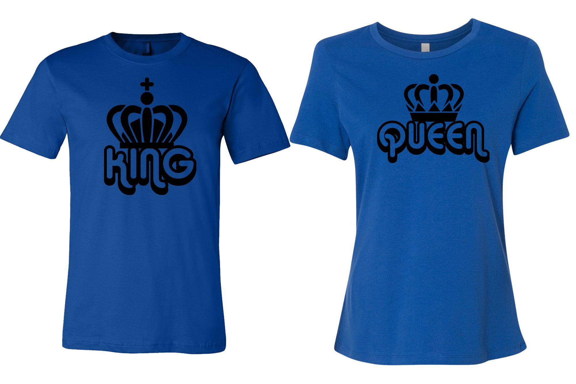 Image 0 of King T Shirt New Cool Design Men White and Women True Royal Short Sleeve Jersey 