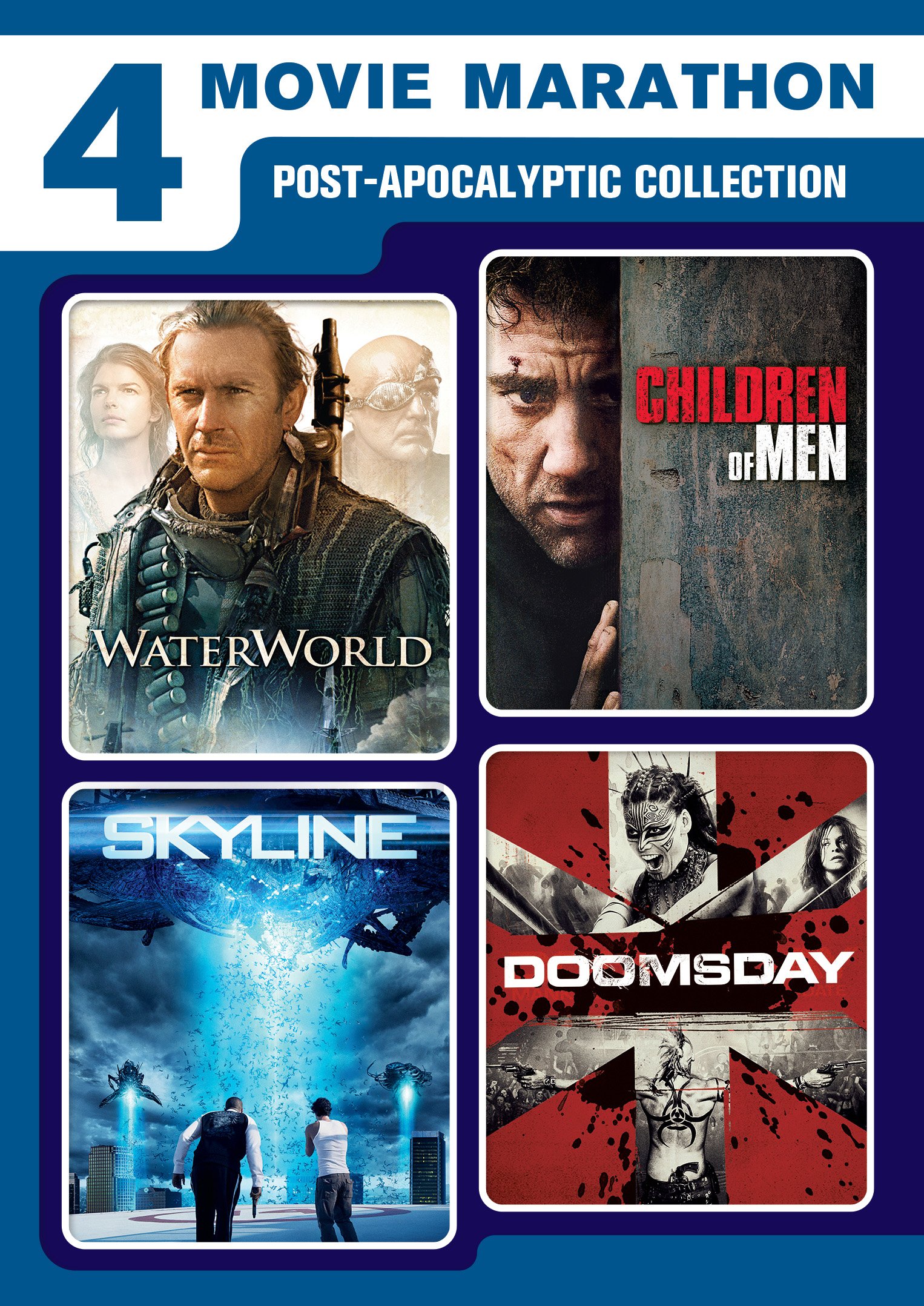 Image 0 of 4-Movie Marathon: Post-Apocalyptic Collection (Waterworld / Skyline / Children o