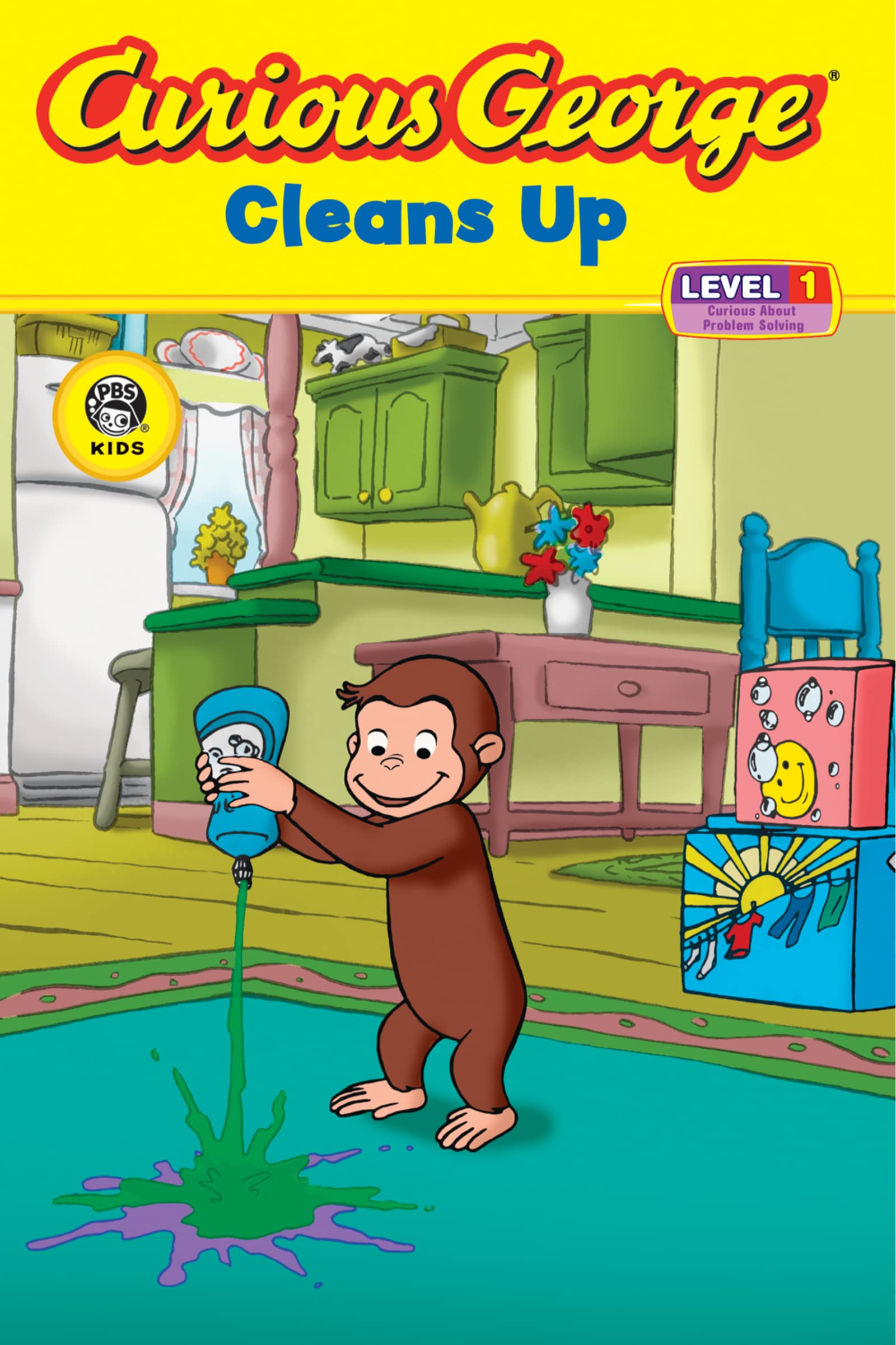 Image 0 of Curious George Cleans Up (CGTV Reader)
