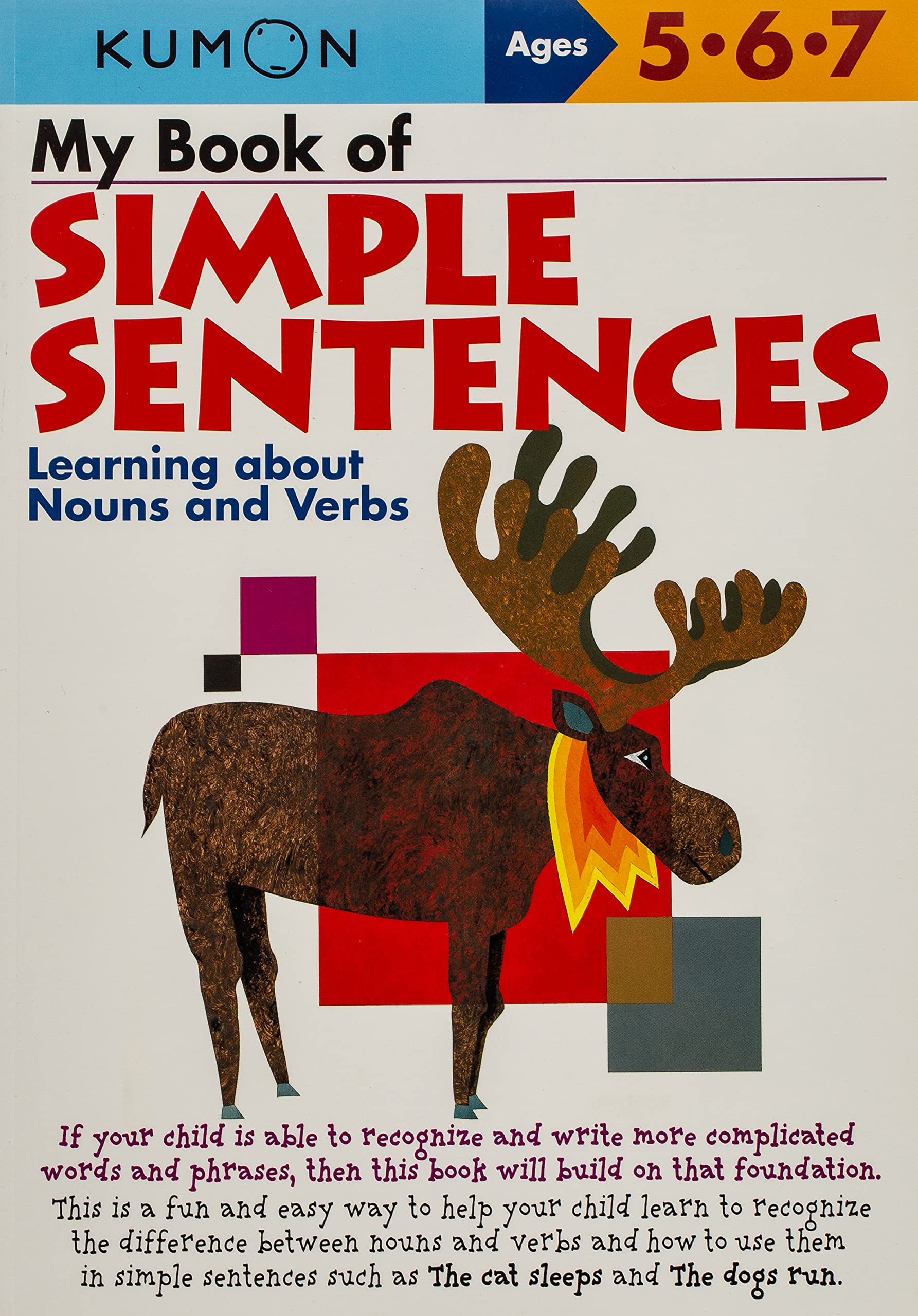 Image 0 of My Book of Simple Sentences: Learning about Nouns and Verbs (Kumon Workbooks)