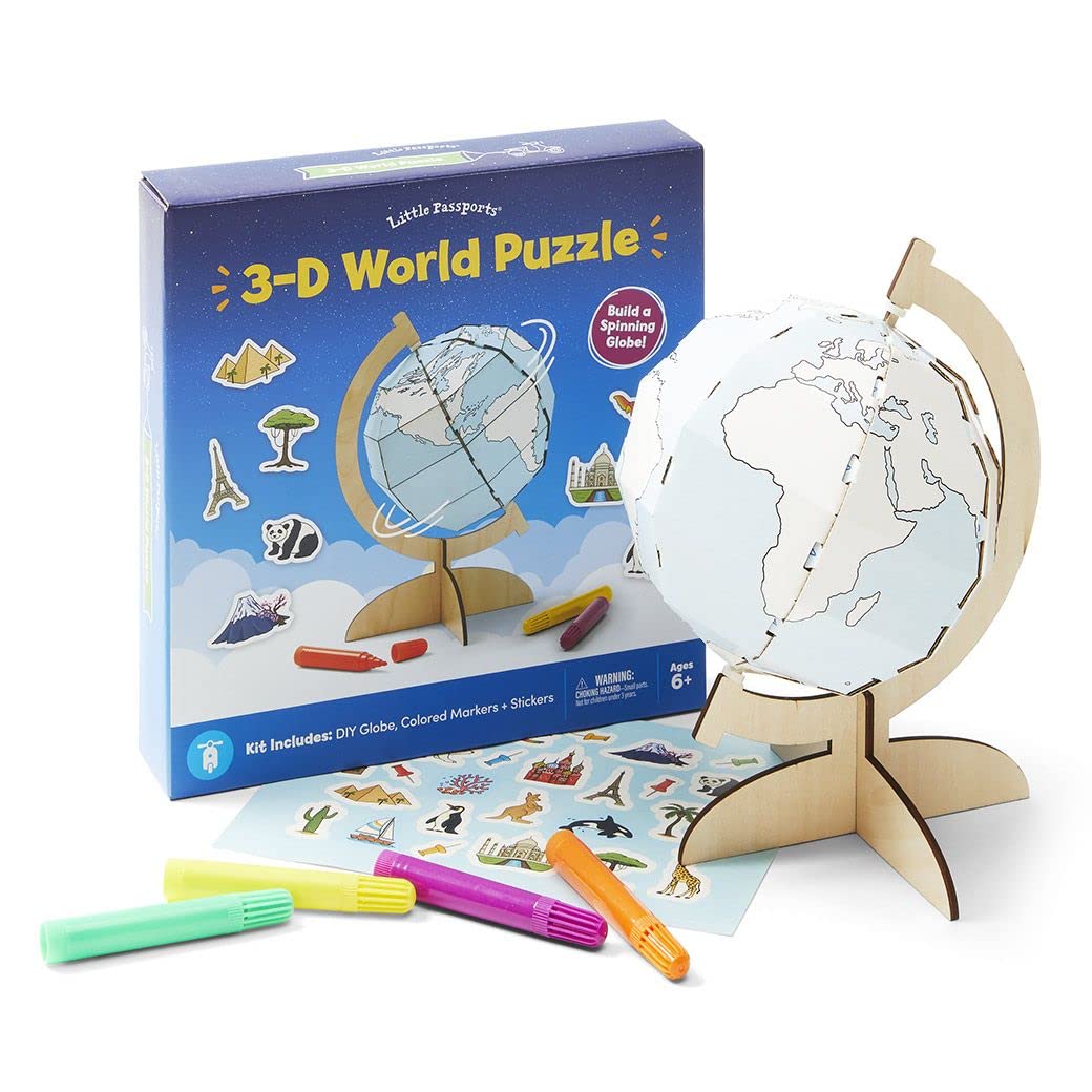 Image 0 of Little Passports: 3-D World Puzzle | Ages 6+