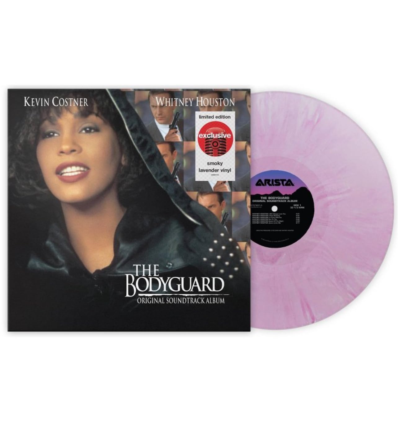 Image 0 of The Bodyguard Soundtrack Lavender Vinyl Record LP