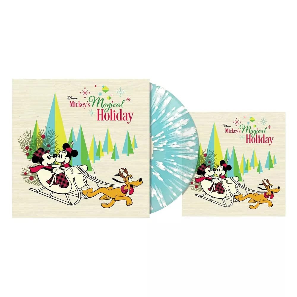 Image 0 of Mickey's Magical Holiday Exclusive Light Blue White Splatter Color Vinyl LP