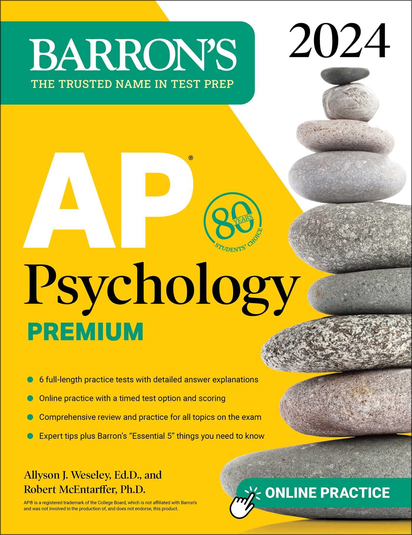 Image 0 of AP Psychology Premium, 2024: Comprehensive Review With 6 Practice Tests + an Onl