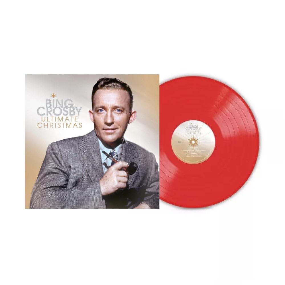 Image 0 of Bing Crosby Ultimate Christmas Vinyl LP, Candy Apple Red Color, Limited Edition