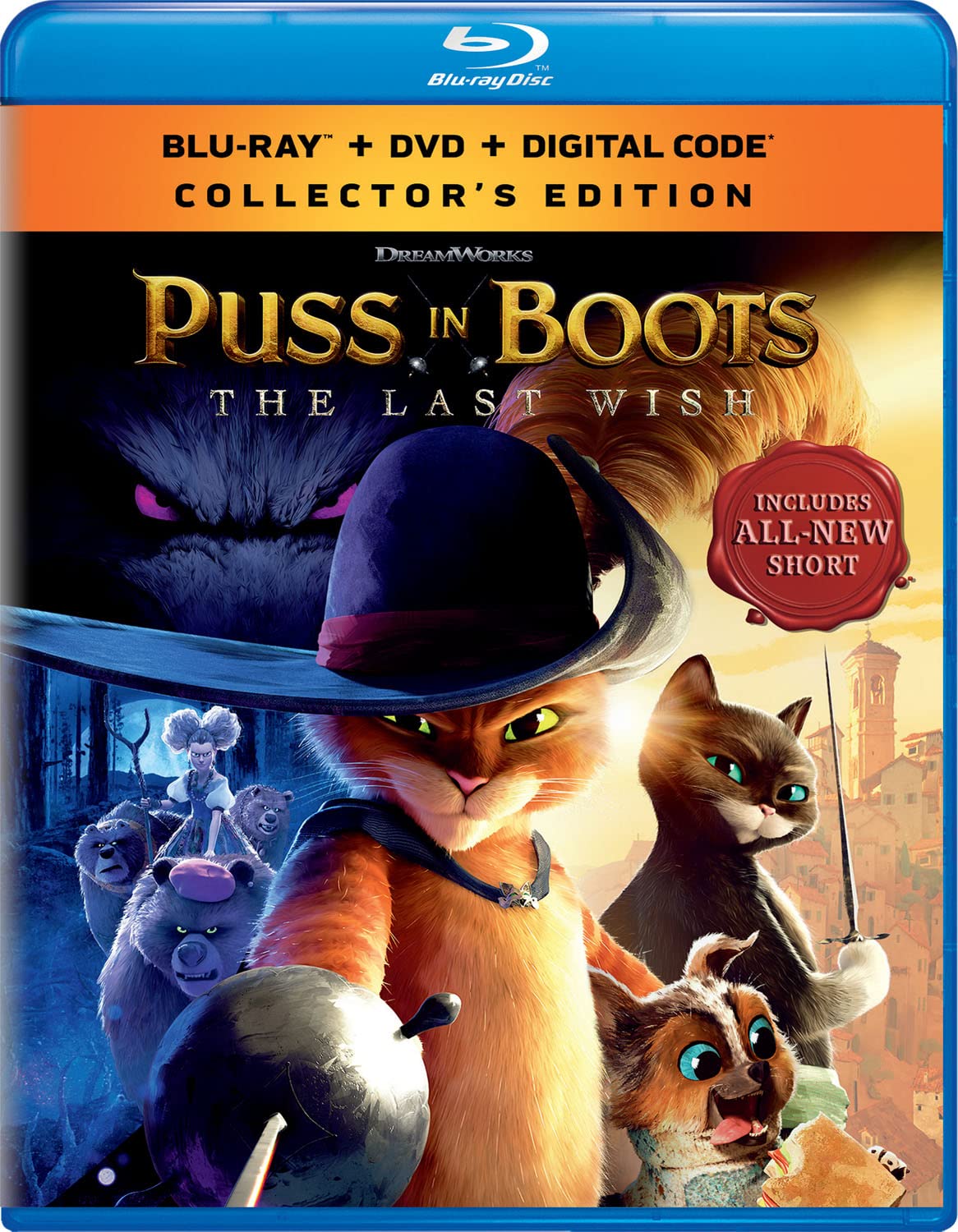 Image 0 of Puss in Boots: The Last Wish - Collector's Edition Blu-ray + DVD + Digital