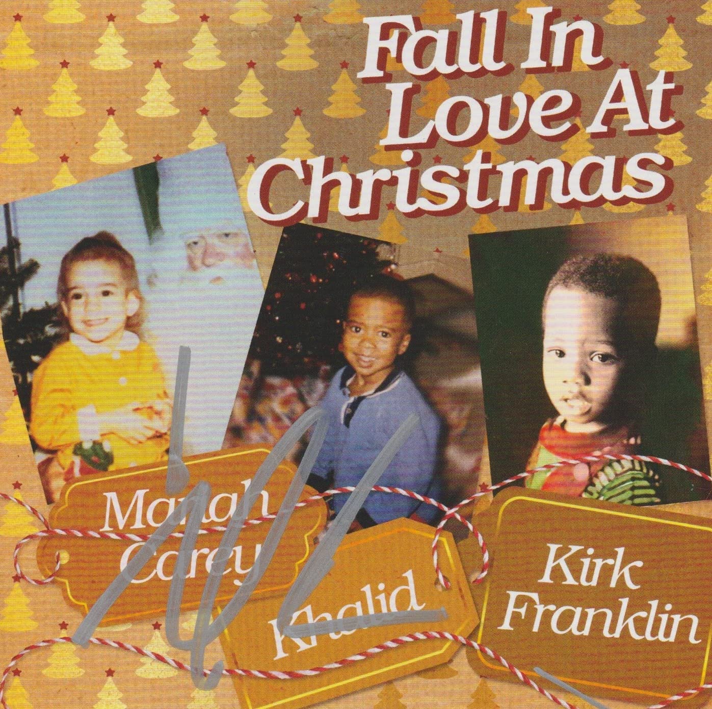 Image 0 of Mariah Carey signed Fall In Love At Christmas cd single