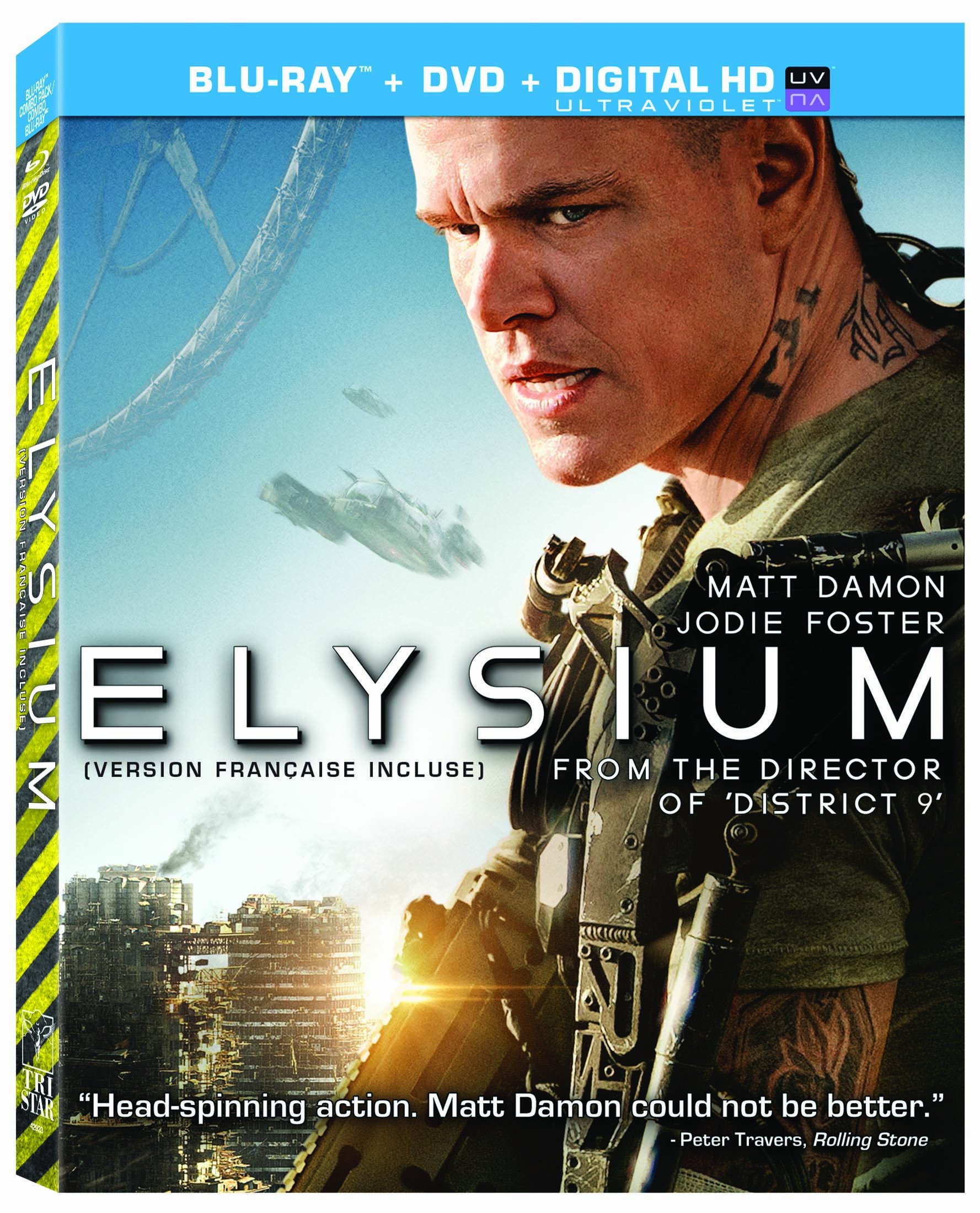 Image 0 of Elysium [Blu-ray + DVD + UltraViolet] (Bilingual)