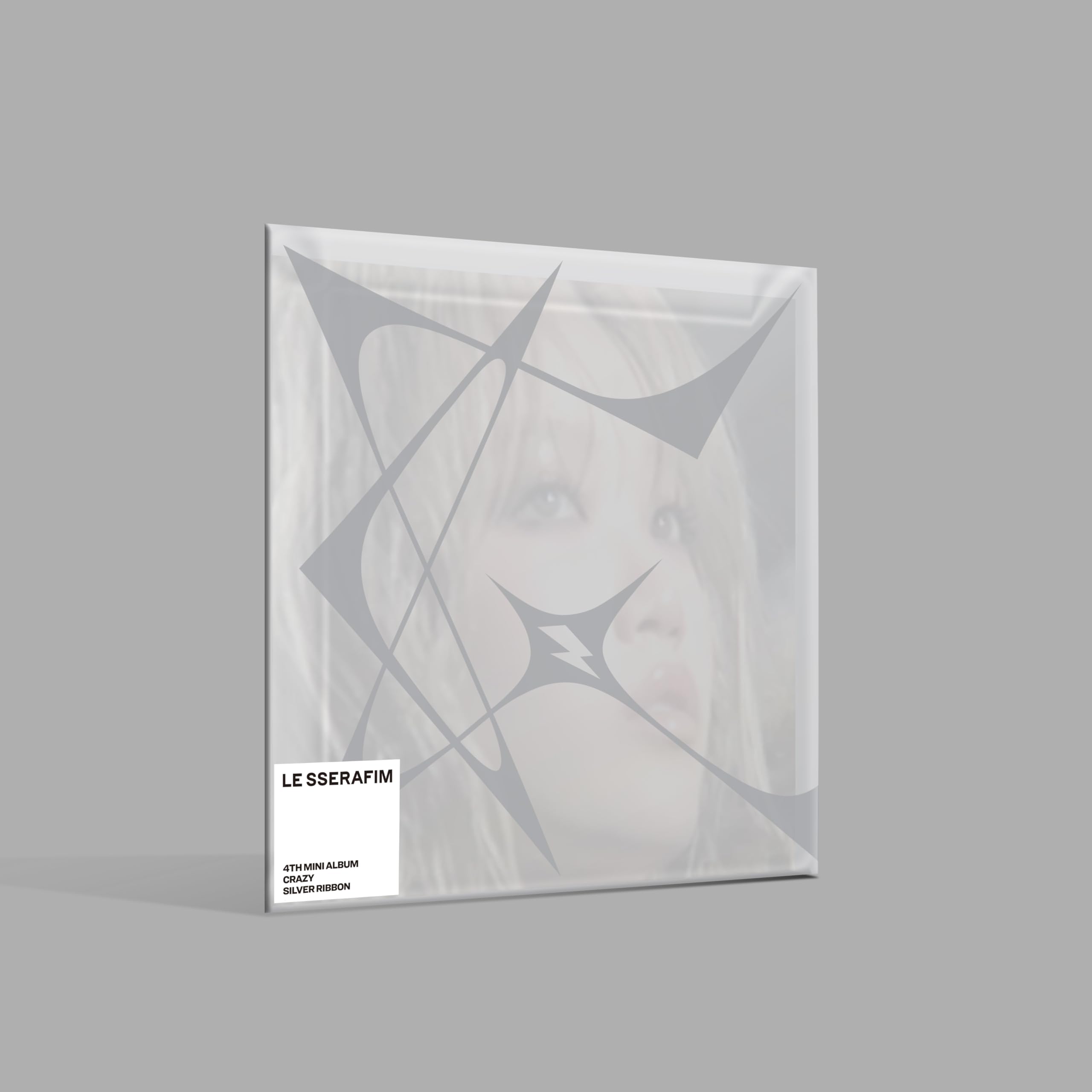 Image 0 of LE SSERAFIM 4th Mini Album [CRAZY] Compact SILVER RIBBON Version (Chaewon) + [Ex